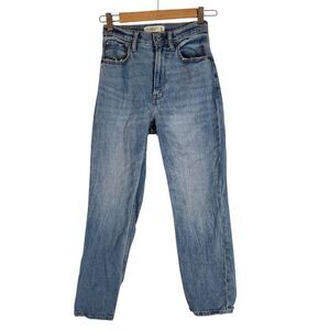 Abercrombie & Fitch Jeans Women's 24 Curve Love Blue Ankle Straight Ultra...